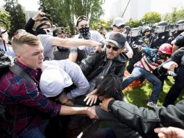 Protesters against Trump