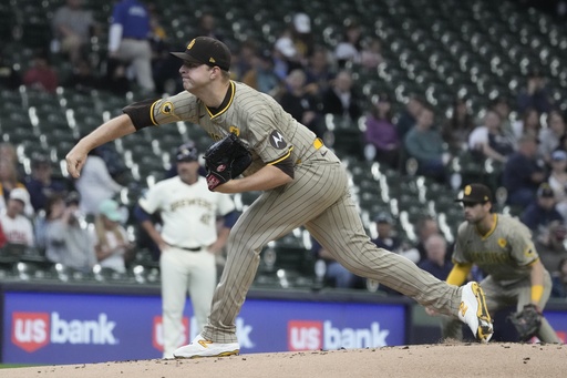 Michael King’s no-hit bid for the Padres broken up in 7th against Brewers