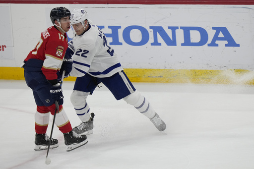 Panthers beat Maple Leafs 5-2, clinch Atlantic Division title