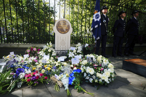 Hundreds pay tribute to police officer shot dead 40 years ago from inside Libya’s UK embassy