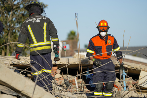 Hope fades for dozens missing days after South Africa building collapse as death toll rises to 12