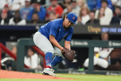 Short drives in go-ahead run as Braves top Cubs 2-0 despite another strong start from Imanaga