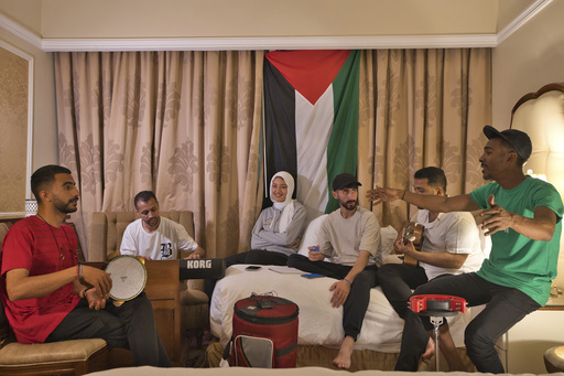 Palestinian band escapes horrors of war but members’ futures remain uncertain