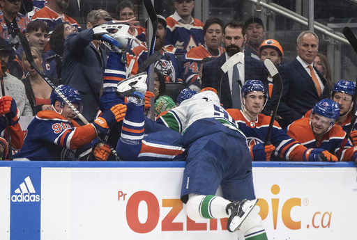 Canucks’ Carson Soucy suspended 1 game for cross-checking Oilers star Connor McDavid in the face