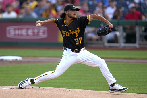 Pirates place hard-throwing rookie pitcher Jared Jones on the injured list with a right lat strain