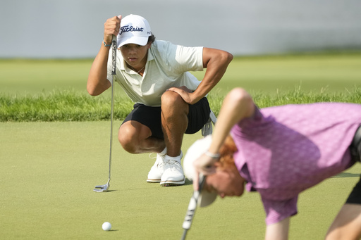 Tiger Woods’ son, Charlie, misses cut at US Junior Amateur after shooting 82-80 at Oakland Hills