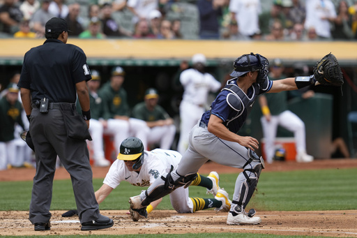 Osvaldo Bido pitches 5 solid innings as the Athletics defeat the Rays 3-1