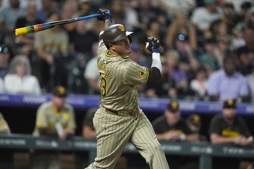 Brendan Rodgers and Charlie Blackmon hit home runs to lead Rockies in 7-3 victory over Padres