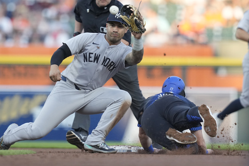 Judge’s 44th homer and Cole’s pitching lead Yankees to 3-0 victory over Tigers