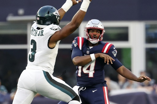 Drake Maye guides Patriots in 14-13 preseason defeat against Eagles