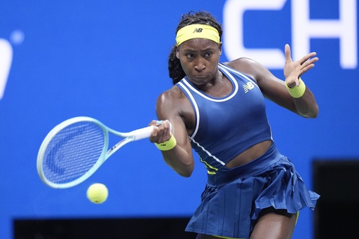 Coco Gauff overcomes serving issues at US Open to secure second-round victory with improved performance