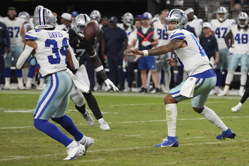 Dallas Cowboys’ third-string quarterback, Trey Lance, shines in win against Las Vegas