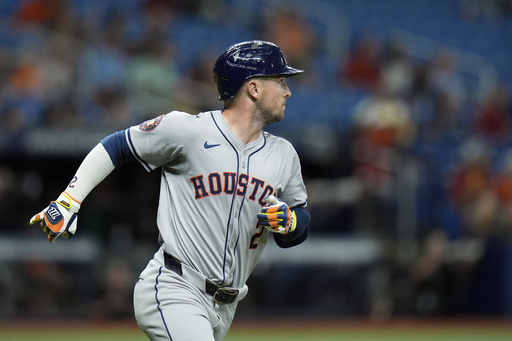 Astros third baseman Alex Bregman dealing with right elbow swelling, may sit out upcoming series against White Sox