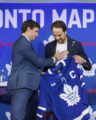 Auston Matthews appointed as new captain of Maple Leafs, taking over from John Tavares