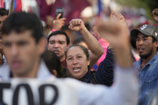 Protesters draw connections between Paraguay’s dictatorship 70 years later and the lasting influence of the right-wing party