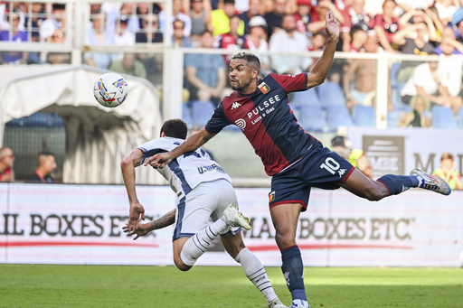 Genoa forces a 2-2 draw against Inter, with late penalty equalizing Thuram’s double