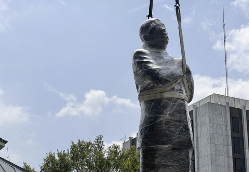 John Lewis bronze statue takes place of century-old Confederate monument