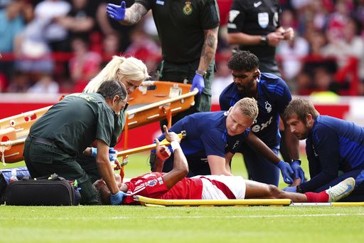 Danilo from Nottingham Forest sustains severe leg injury in team’s Premier League debut