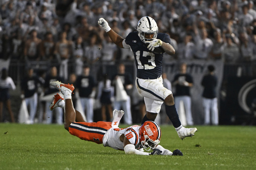 Penn State’s No. 7 ranked team benefiting from strong performances by running backs Allen and Singleton