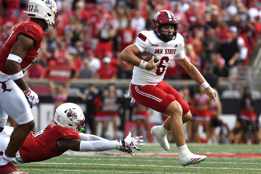 Quarterback Tyler Shough leads No. 22 Louisville to a 42-14 victory over Jacksonville State