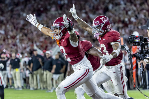 Alabama Surpasses Texas to Claim No. 1 Spot in AP Top 25 Rankings and UNLV Achieves Historic First Ranking