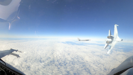 Startling video shows Russian fighter jet flying within feet of US F-16 near Alaska