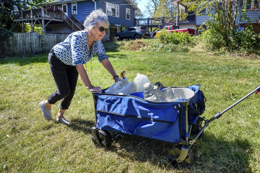 Residents band together to fulfill essential needs in the wake of the hurricane and water supply shortages.