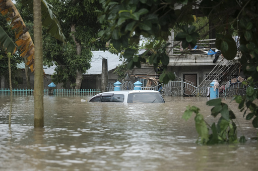 Severe storm moves away from northern Philippines, yet meteorologists caution it could reverse course.