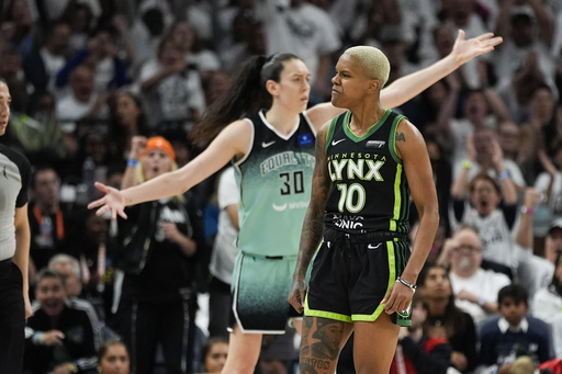 Breanna Stewart and Sabrina Ionescu of New York face challenges in Game 4 defeat against Minnesota