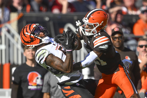 Browns linebacker Jeremiah Owusu-Koramoah will miss the game against the Chargers due to a neck injury.