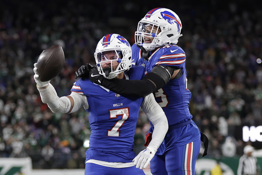 Bills, atop the AFC East, come back home after three away games to face the Titans.