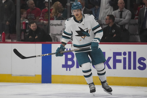 Sharks obtain defenseman Timothy Liljegren through trade with Maple Leafs