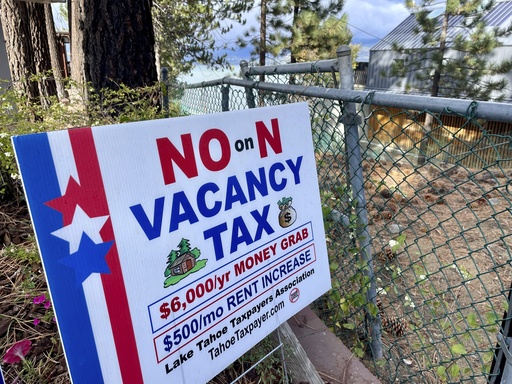 California voters weigh divisive tax on vacation properties in the renowned Lake Tahoe region.