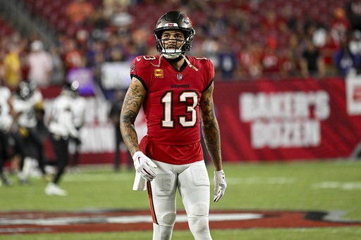 Mike Evans of Tampa Bay sustains hamstring injury against Ravens right after his 100th touchdown reception