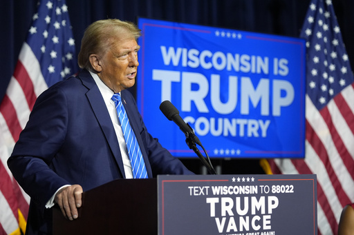 Trump rallies in Wisconsin’s critical Democratic stronghold ahead of the vice presidential debate