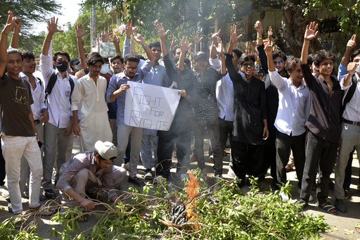 Pakistani authorities deploy tear gas against student demonstrators amidst rising outrage over purported campus sexual assault.