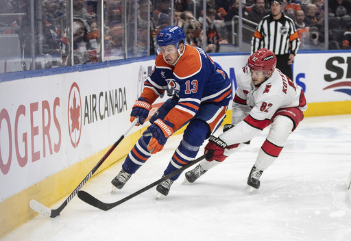 Carolina Hurricanes rally to defeat Edmonton Oilers 3-2 in OT