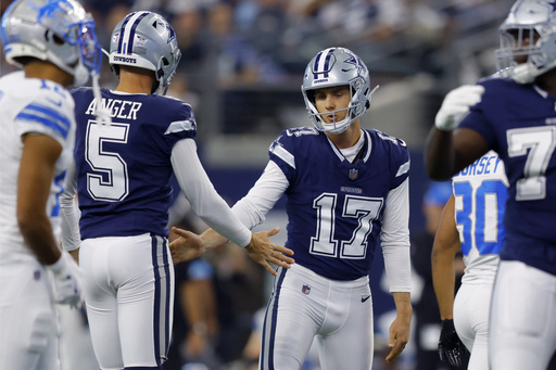 Cowboys kicker Brandon Aubrey summoned for jury duty, set to compete against Niners