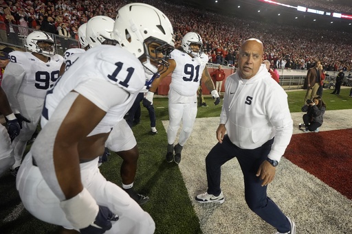 Beau Pribula leads No. 3 Penn State to a 28-13 win over Wisconsin after Allar’s injury.