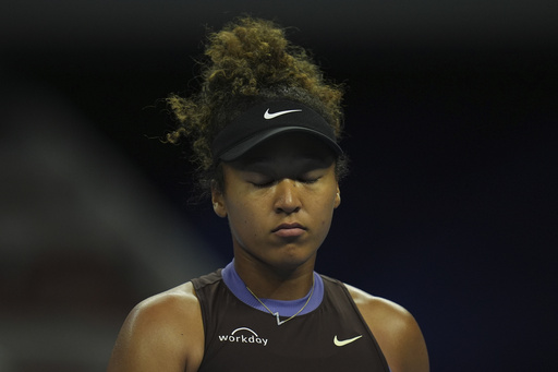 Osaka sidelined for the rest of WTA season due to back injury