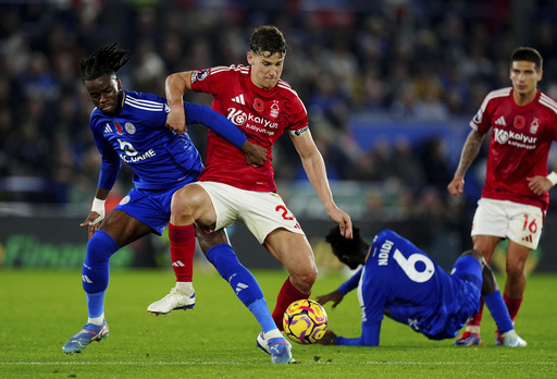 Wood’s brace propels Forest past Leicester into Premier League’s top five