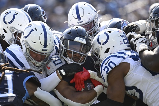 Colts wideout Michael Pittman Jr. demonstrates his skill against the Titans in 20-17 victory