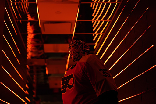 Aleksei Kolosov debuts with the Flyers, marking the first Belarusian goaltender to start in the NHL.