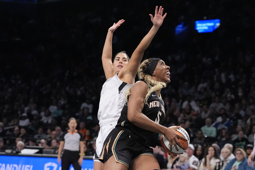 Liberty top Aces 88-84 to take a 2-0 lead in the WNBA semifinals and put the champs on the brink