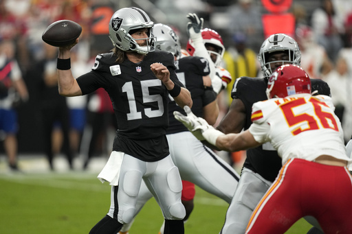 Raiders’ young offensive line faces challenges in run blocking and quarterback protection.