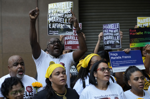 Brazilian court sentences two ex-officers to lengthy prison terms for the 2018 assassination of leftist leader Marielle Franco.