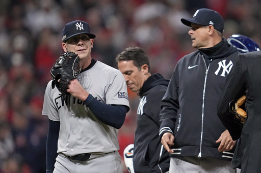 Yankees reliever Ian Hamilton sidelined by injury, replaced on ALCS roster by Mark Leiter Jr.