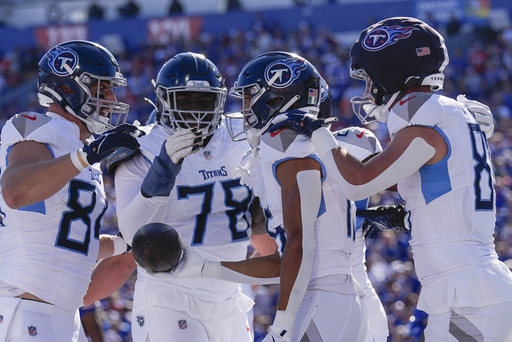 Cooper shines in first game with the Bills as Allen bounces back from a slow beginning in 34-10 victory over Titans.