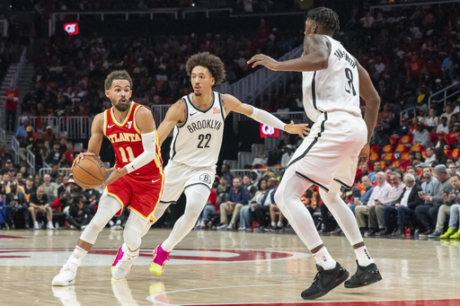 Young nets 30 points, while Okongwu impresses with a personal-best 28 in Hawks’ 120-116 victory against Nets