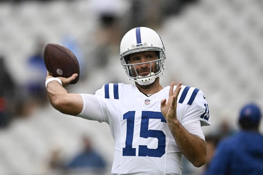 Colts bench QB Anthony Richardson for Titans matchup; Joe Flacco to start again.